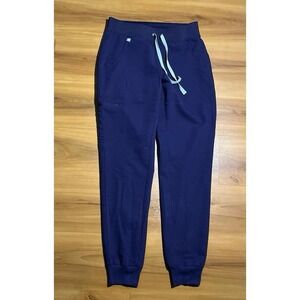 Womens Figs Nursing Medical Work Drawstring Purple Scrub Jogger Pants